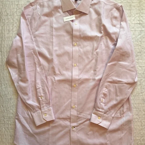 Banana Republic standard fit 100% cotton Pink Dress Shirt - Picture 3 of 7